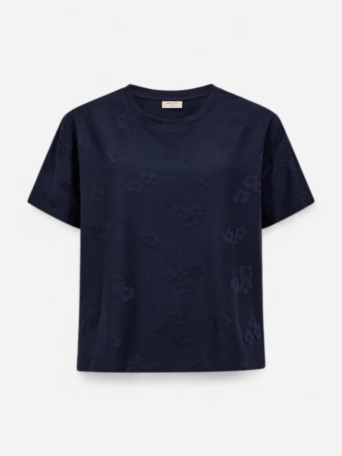 Freequent naisten T-paita Ziprea, Navy Blazer