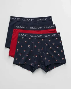 Gant Miesten Bokserit, SKIER TRUNK 3-PACK Tummansininen