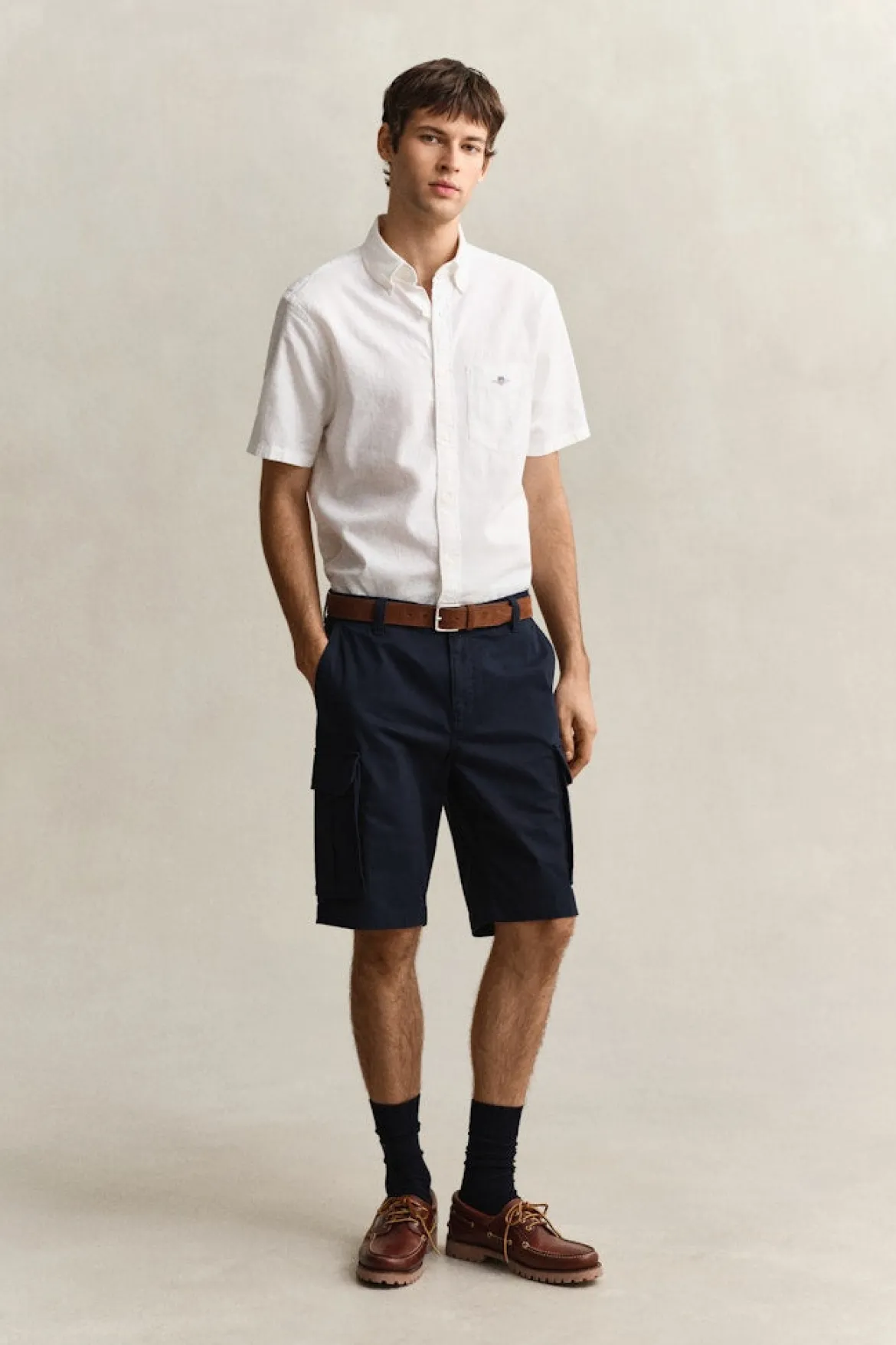 Gant miesten cargo-shortsit Regular Classic Cargo, tummansininen