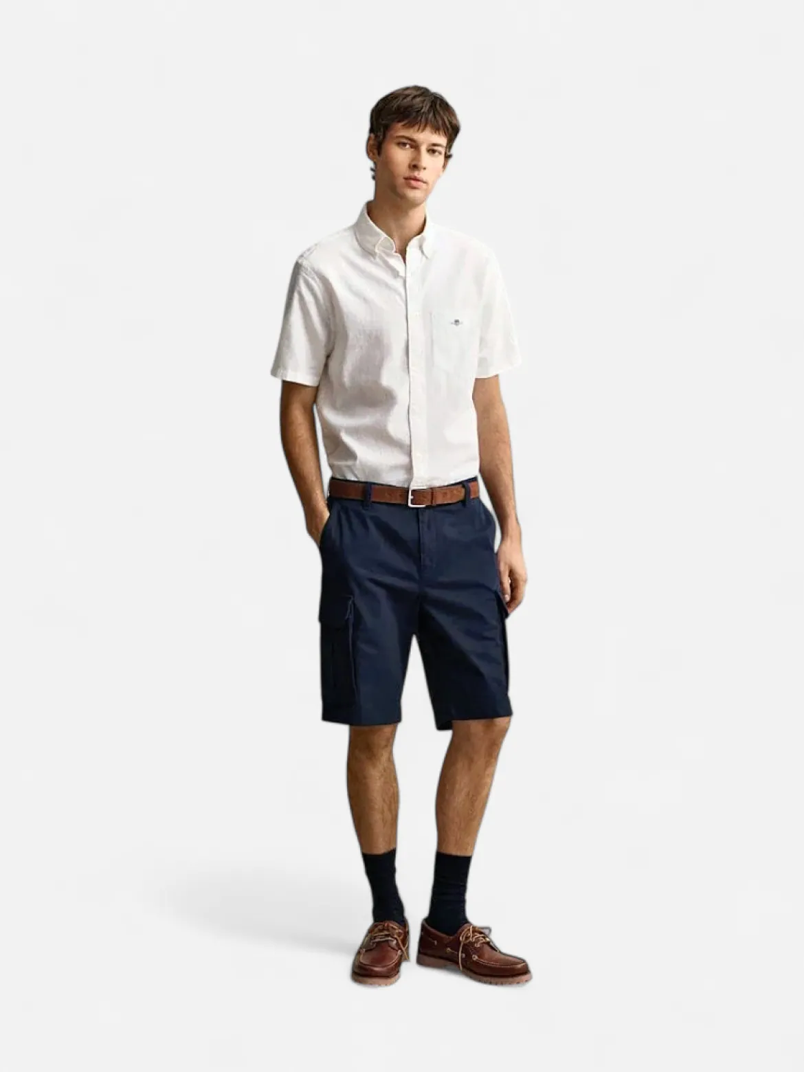 Gant miesten cargo-shortsit Regular Classic Cargo, tummansininen