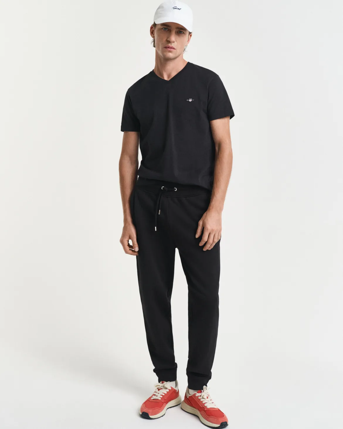 Gant miesten collegehousut Reg Shield Sweatpants, musta