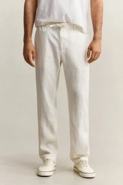 Gant miesten housut Regular Linen Pant, kerma