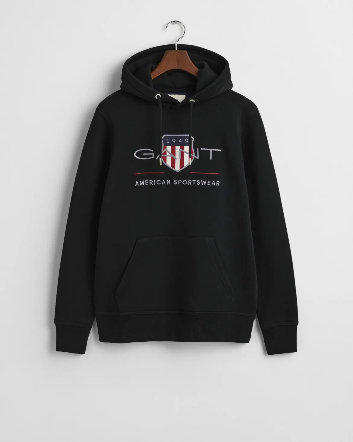 Gant miesten huppari REG ARCHIVE SHIELD HOODIE, musta
