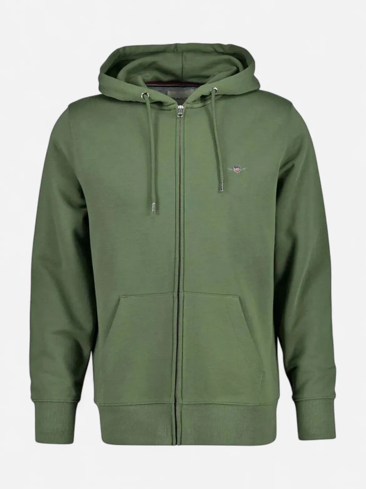Gant miesten huppari Shield Zip Hoodie, vihreä