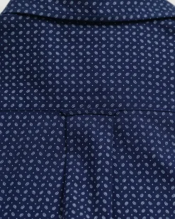 Gant miesten kauluspaita, REG MICRO PRINT SHIRT Sininen Kuosi