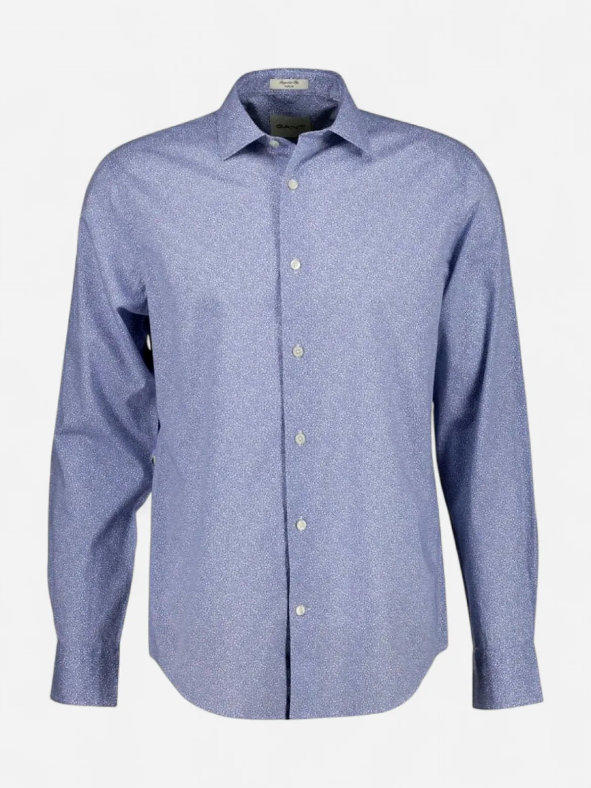 Gant miesten kauluspaita Regular Fit Poplin Shirt, Sininen kuosi