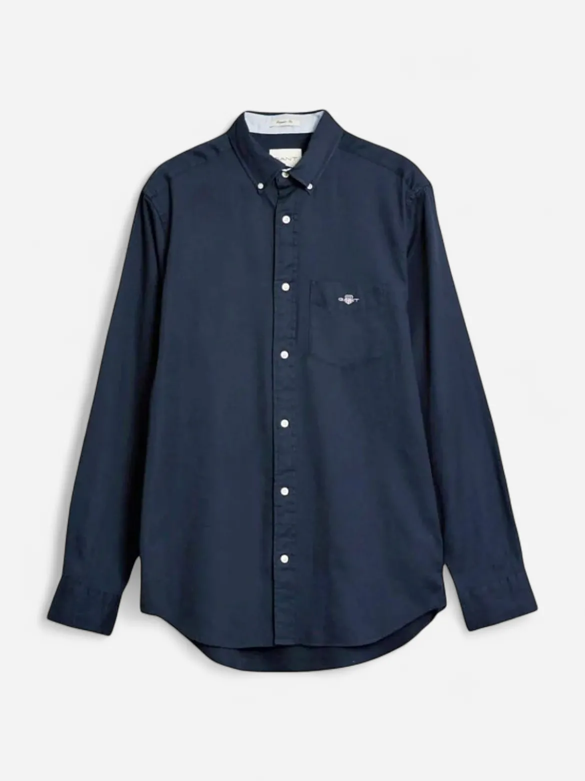 Gant miesten kauluspaita Reg Honey Comb Texture Shirt, tummansininen
