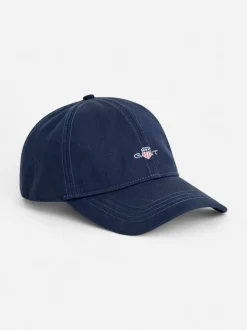 Gant miesten lippis, SHIELD COTTON TWILL CAP Tummansininen