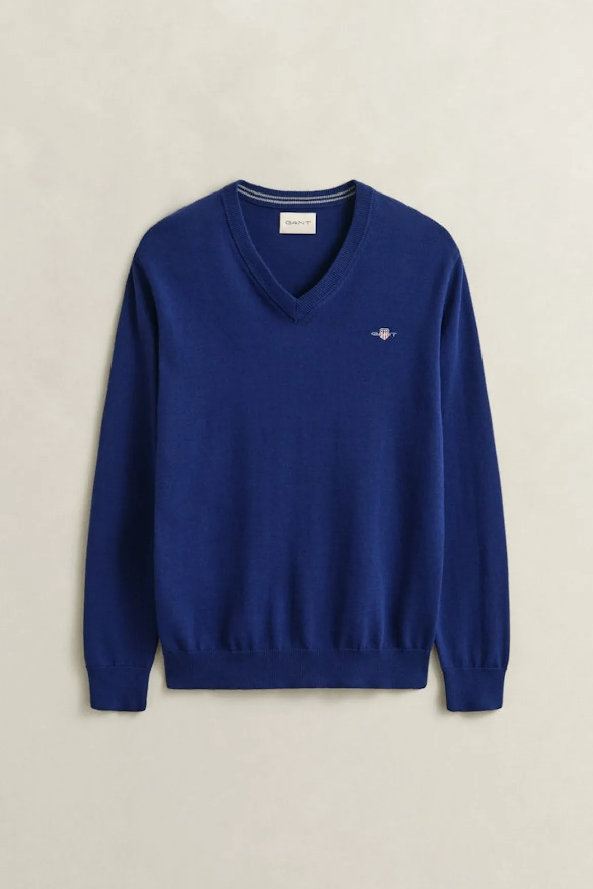Gant miesten neule Classic V-Neck, tummansininen