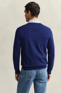Gant miesten neule Classic V-Neck, tummansininen