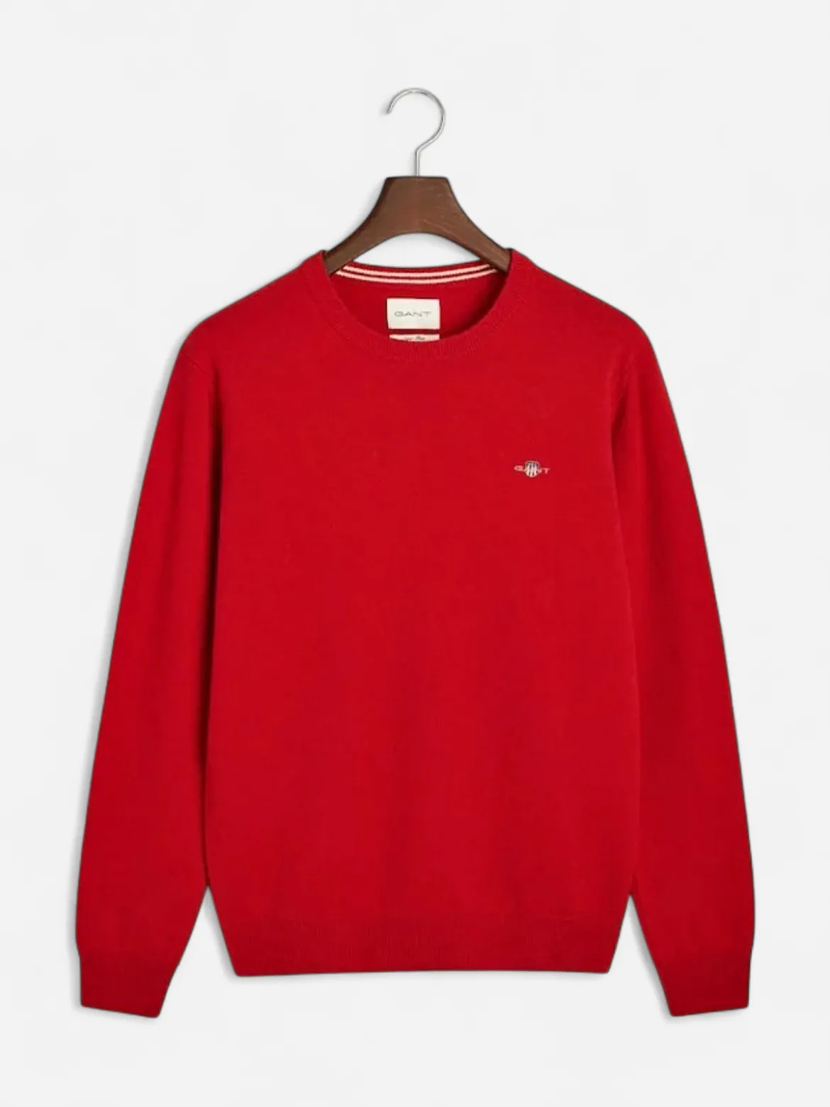 Gant Miesten Neulepaita, SUPERFINE LAMBSWOOL C-NECK Punainen