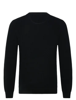 Gant miesten neulepusero Micro Textured C-Neck, musta