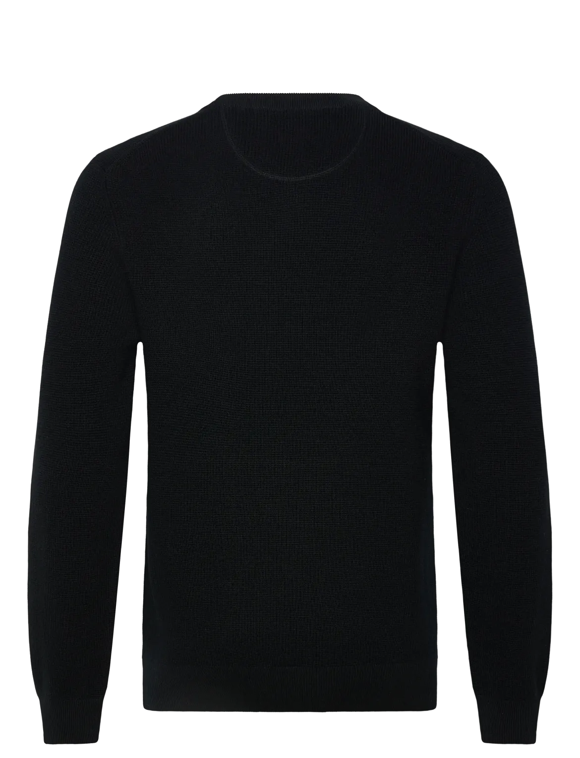 Gant miesten neulepusero Micro Textured C-Neck, musta