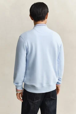 Gant miesten neulepusero Regular Shield C-Neck Sweater, vaaleansininen