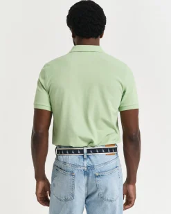 Gant miesten pikeepaita Shield Piqué Polo Shirt, omenanvihreä