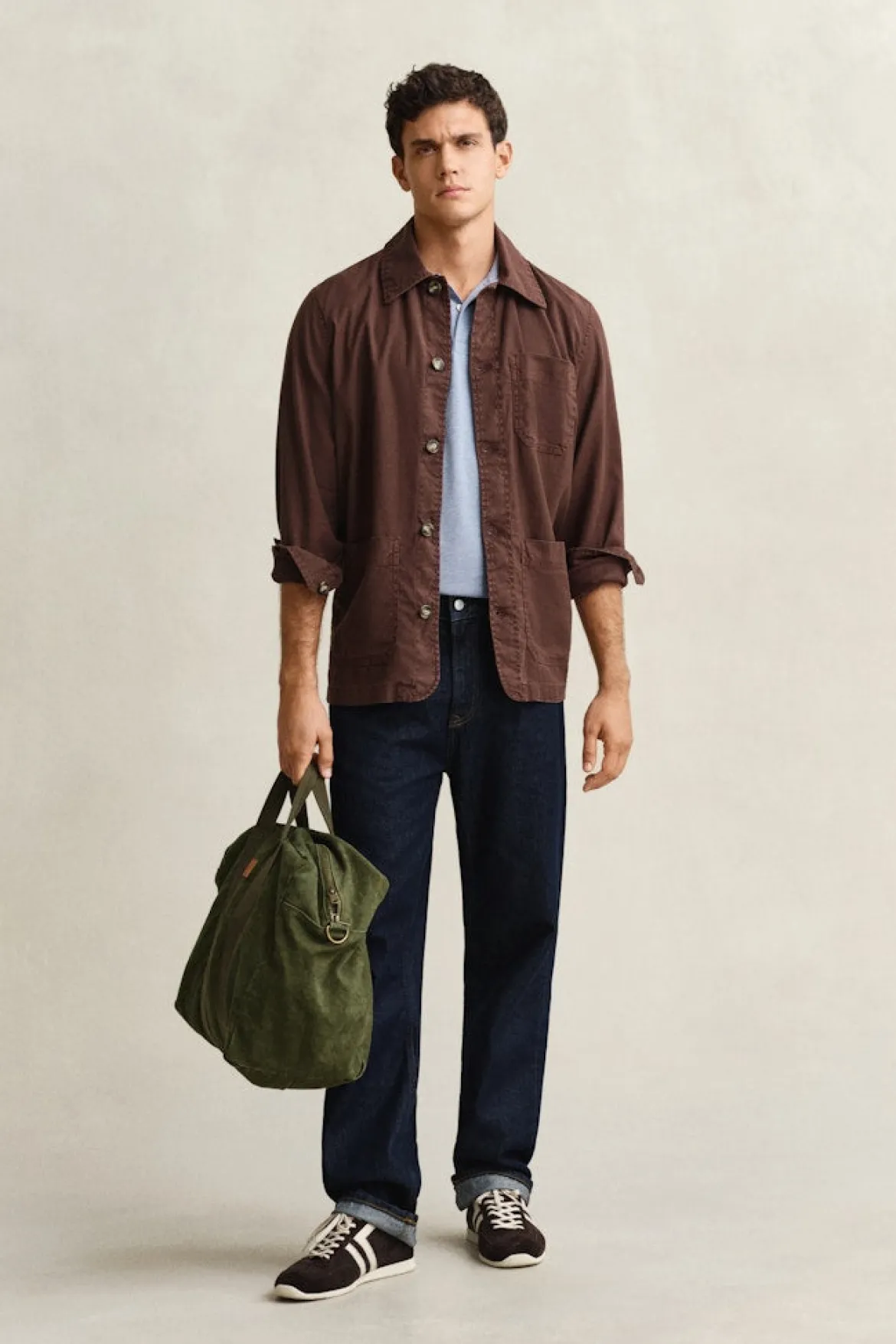 Gant miesten pikeepaita 2 Tone, vaaleansininen