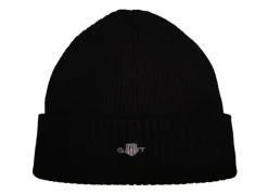 Gant miesten pipo, COTTON BLEND BEANIE Musta