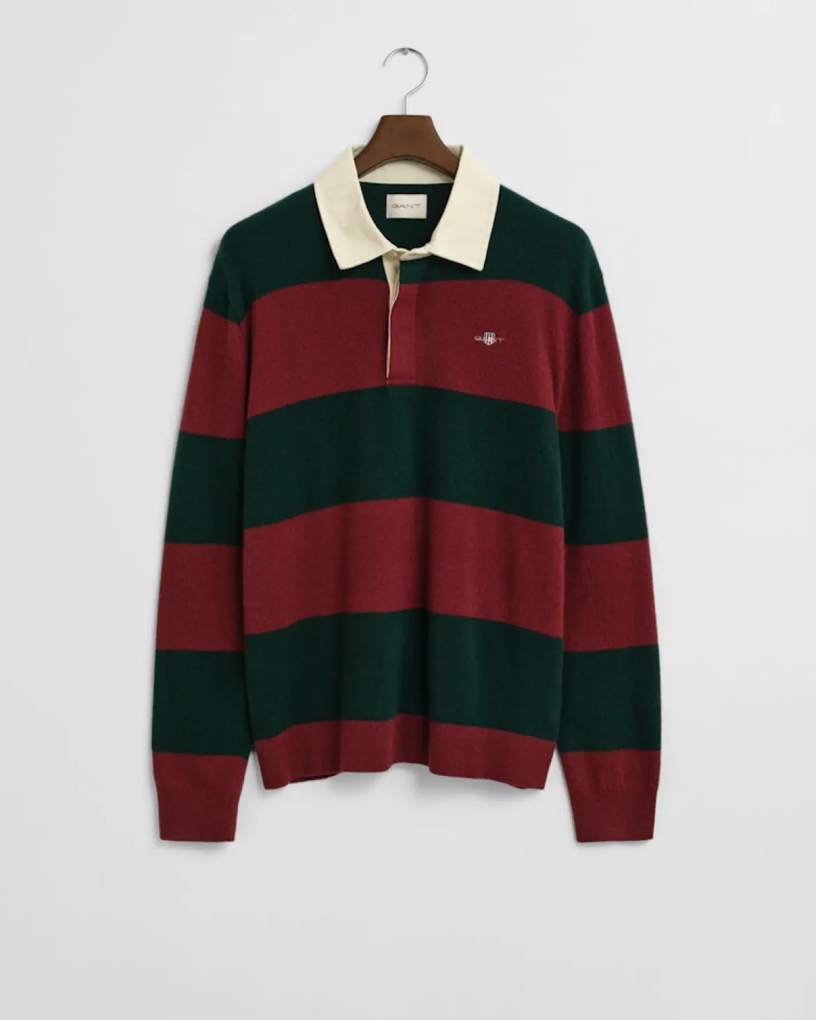 Gant miesten ruggeri, EXTRAFINE LAMBSWOOL STRIPED BLOCKE Raidallinen Vihreä