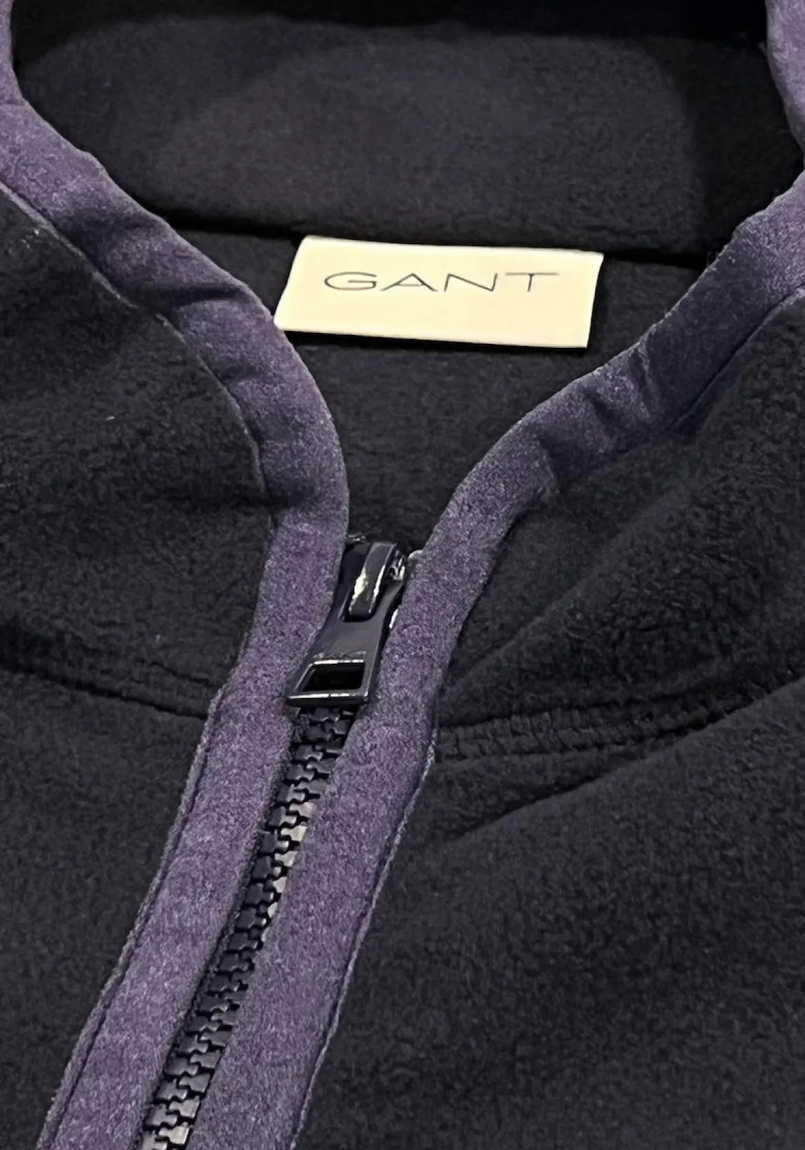 Gant miesten takki, MICRO FLEECE JACKET Tummansininen