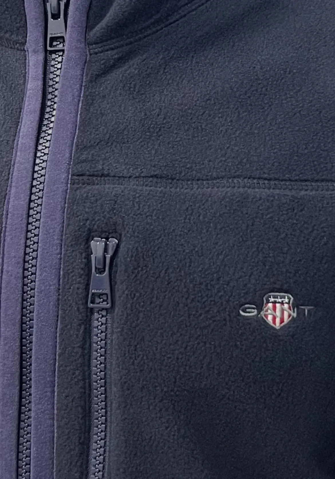 Gant miesten takki, MICRO FLEECE JACKET Tummansininen