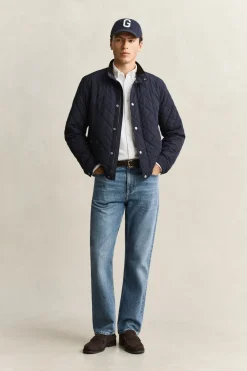 Gant miesten tikkitakki Classic Quilted Jacket, tummansininen