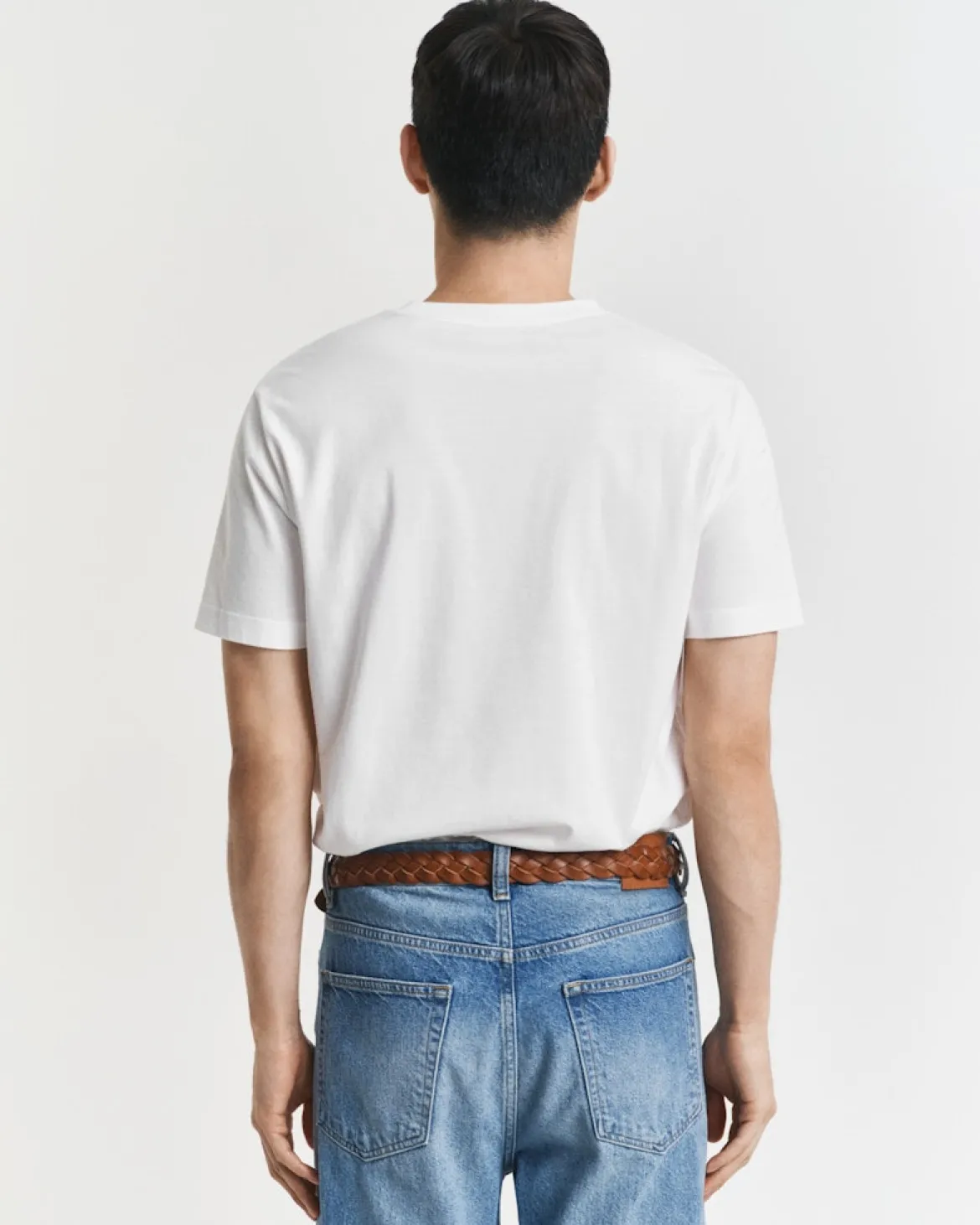 Gant miesten t-paita K Reg Archive Shield EMB SS T-Shirt, valkoinen