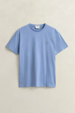 Gant miesten t-paita Reg Shield SS T-shirt, keskisininen