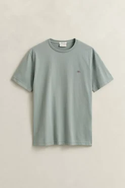 Gant miesten t-paita Reg Shield SS T-shirt, vaaleanvihreä