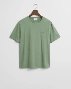 Gant miesten t-paita, REG SHIELD SS T-SHIRT Vihreä