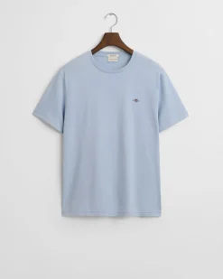 Gant miesten t-paita, REG SHIELD SS T-SHIRT Vaaleansininen