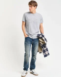 Gant miesten t-paita, TONAL ARCHIVE SHIELD T-SHIRT KESKIHARMAA