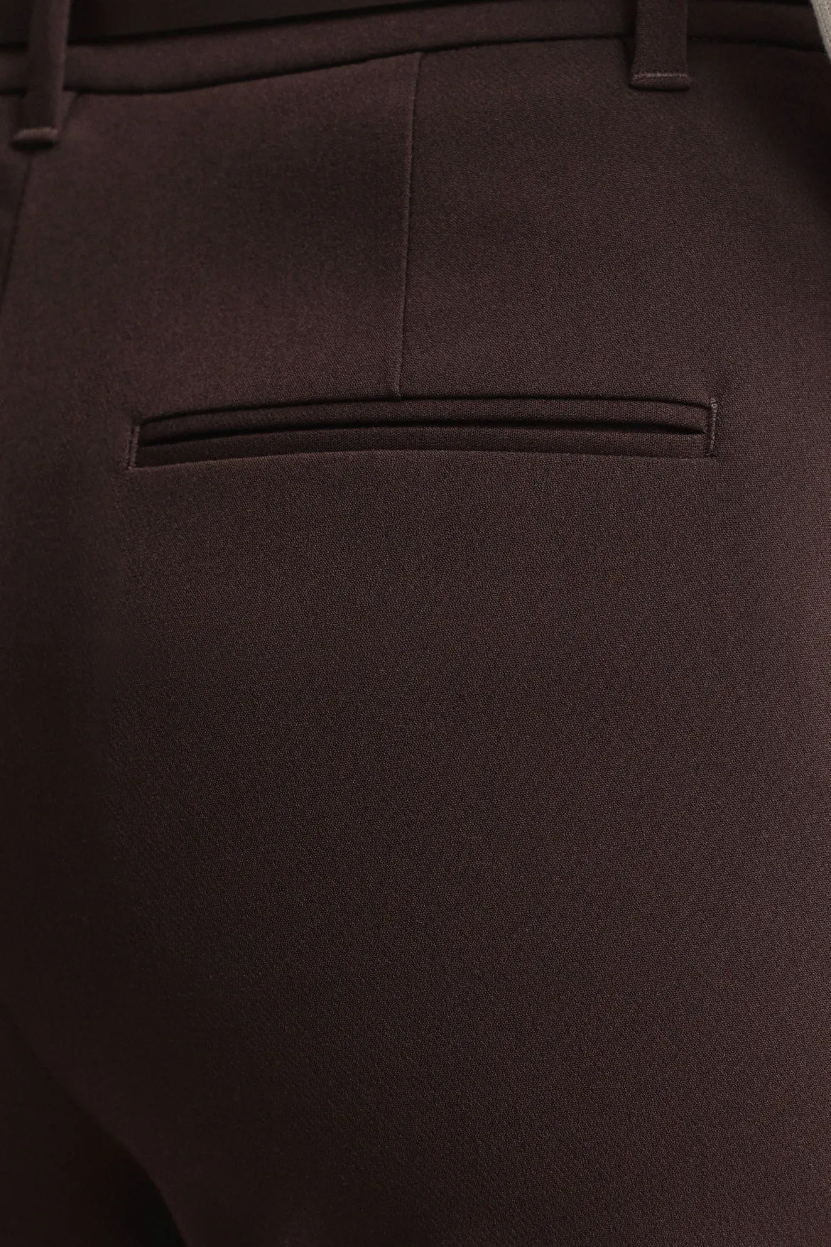 Gant naisten housut Slim Flare Slack, tummanruskea
