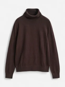 Gant naisten neulepusero Extra Fine Merino Wool Turtleneck, tummanruskea