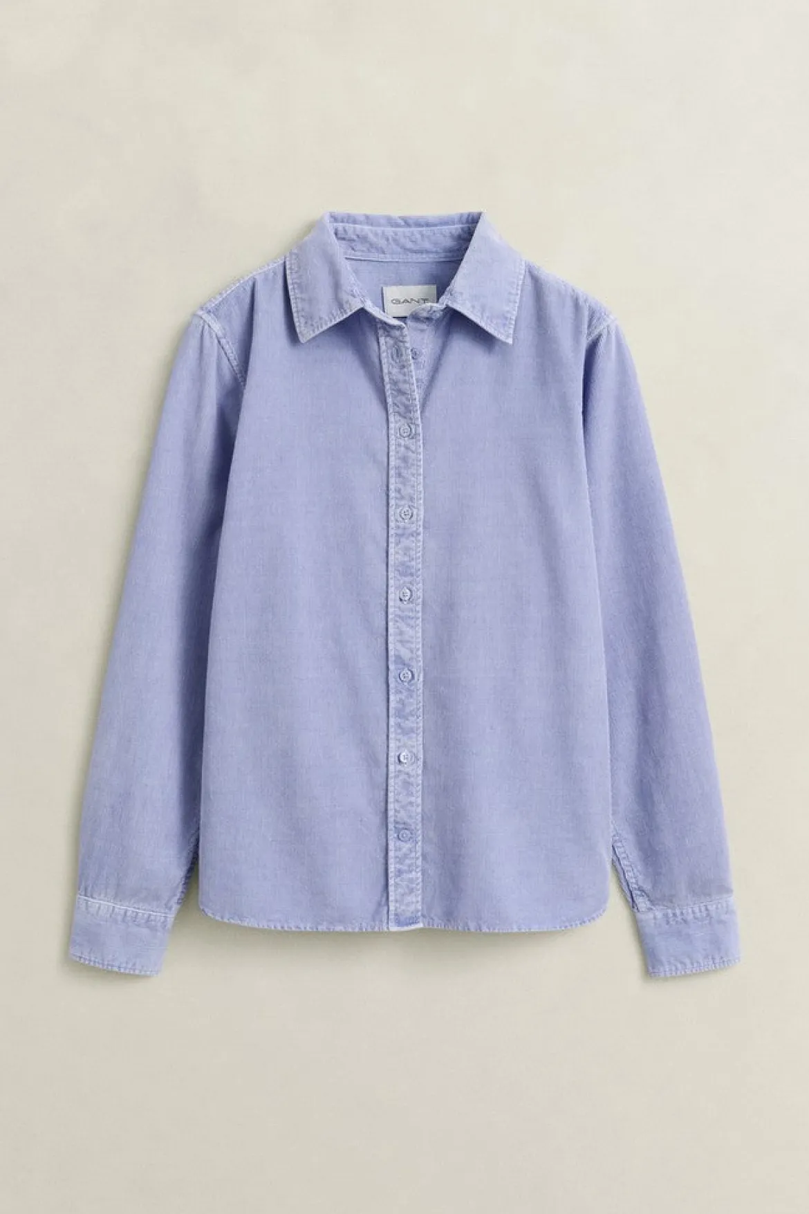 Gant naisten paitapusero Regular Corduroy Shirt, vaaleansininen