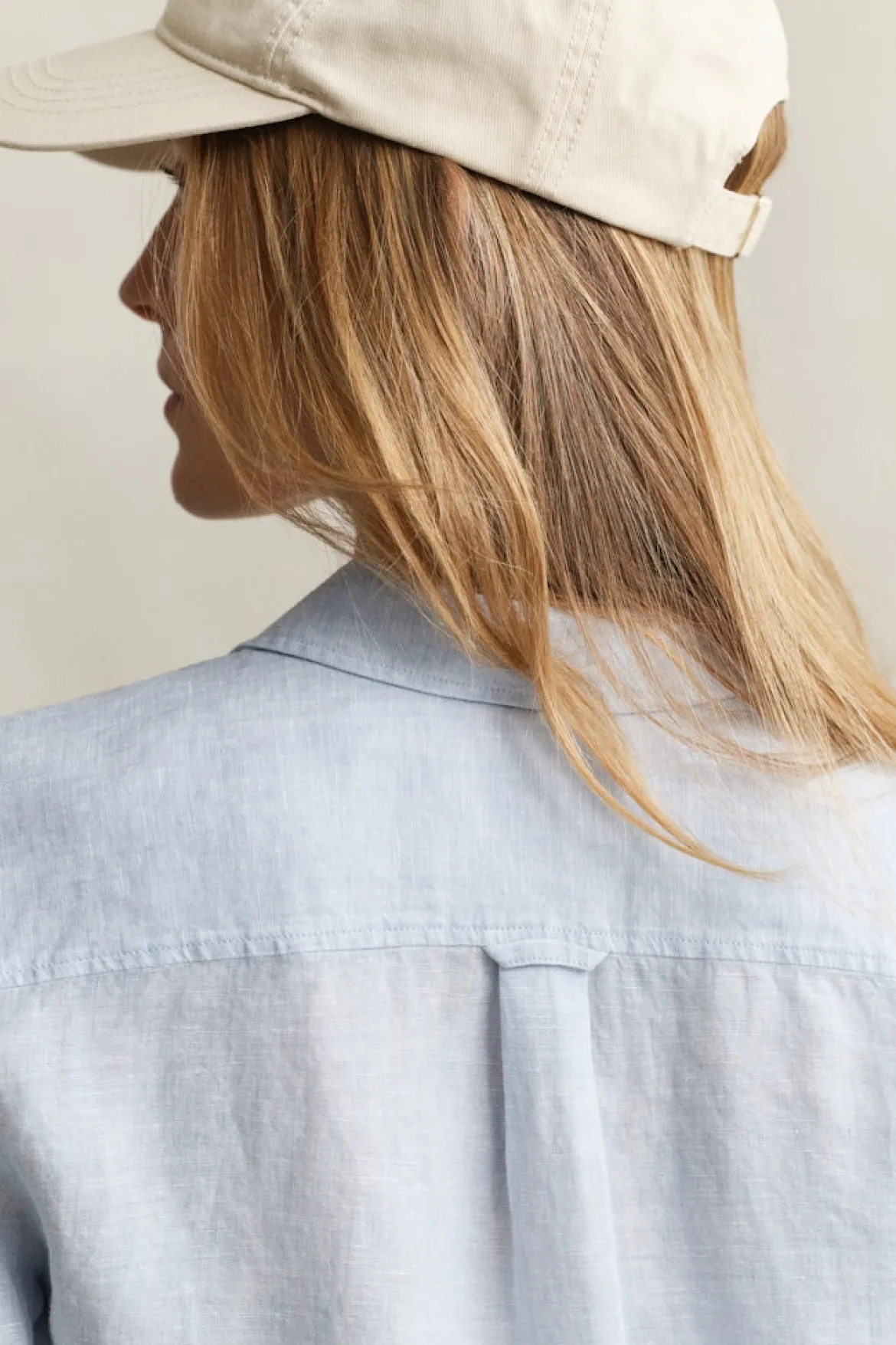 Gant naisten paitapusero Regular Fit Linen Shirt, Vaaleansininen