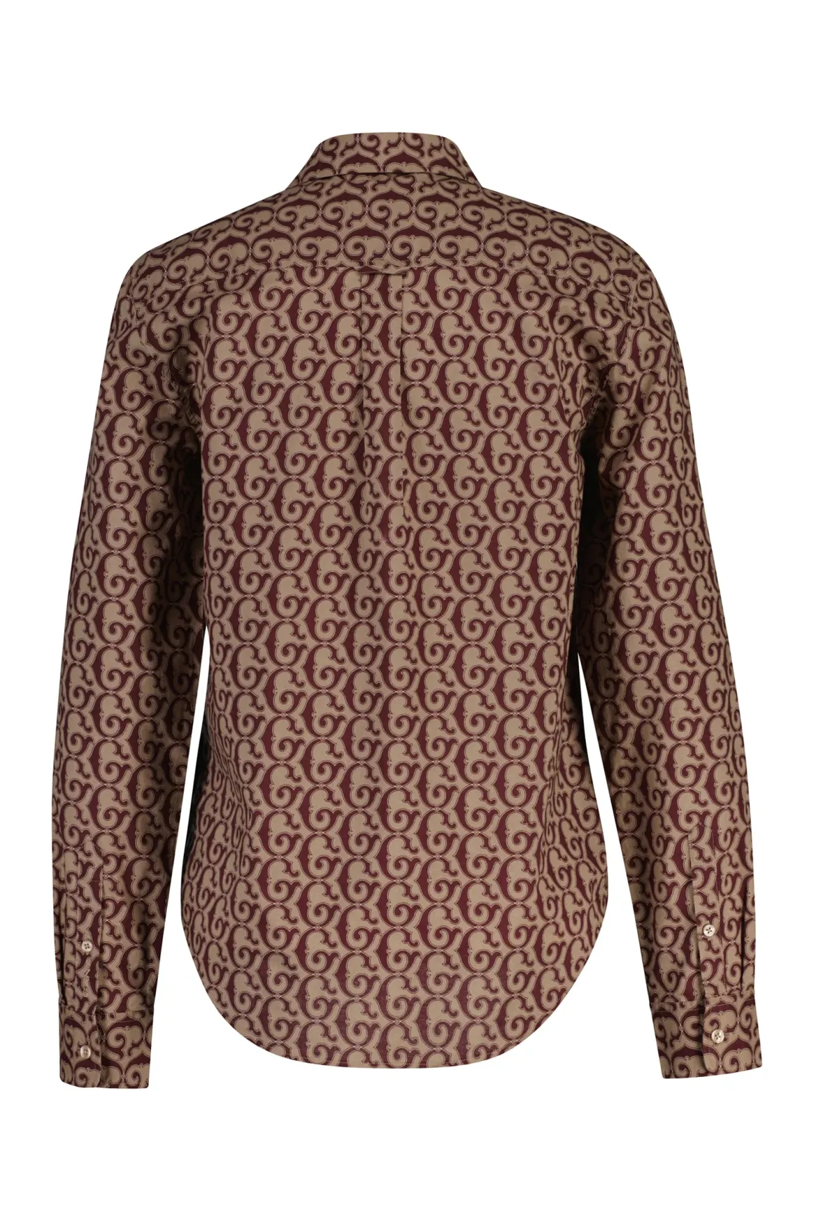 Gant naisten paitapusero, REG G PRINT COT VOILE SHIRT Kuosillinen Beige