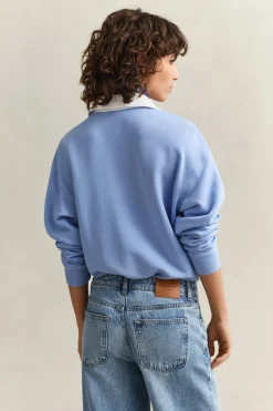 Gant naisten paita Rugger Sweatshirt, sininen