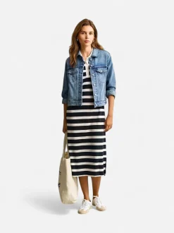 Gant naisten pikeemekko Polo Dress, raidallinen sininen