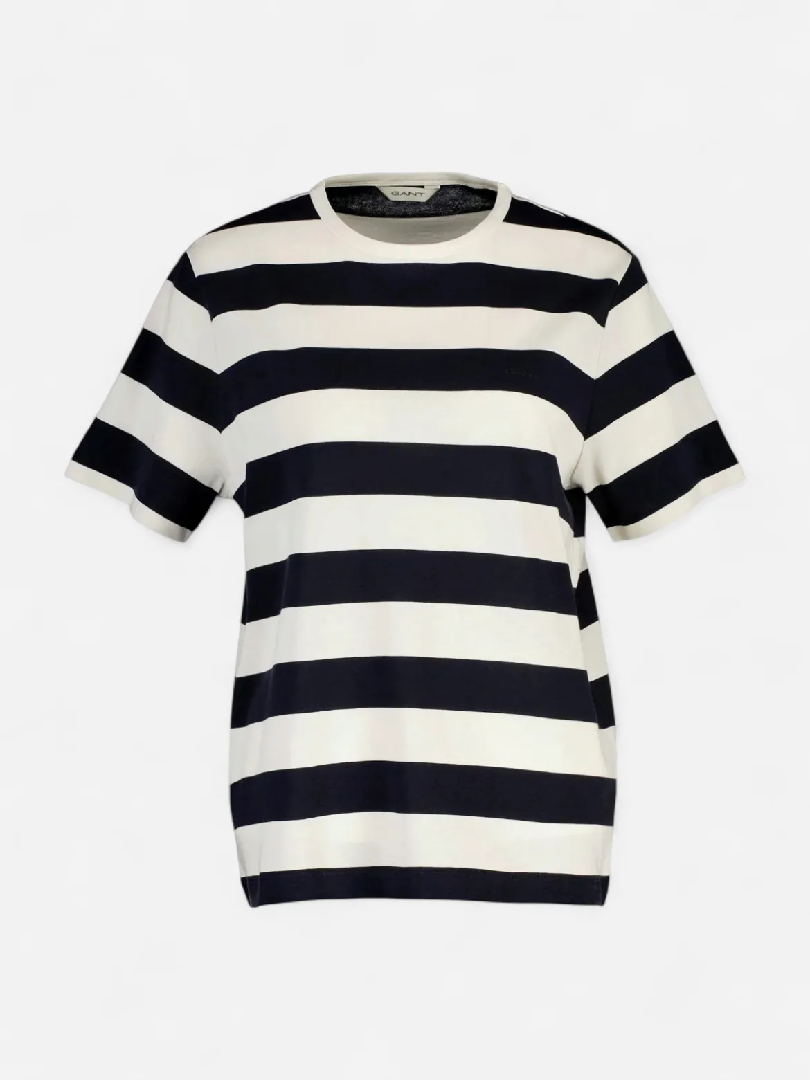 Gant naisten t-paita Breton Striped SS, raidallinen sininen