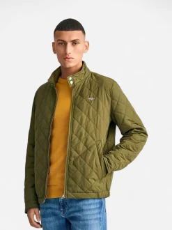 Gant tikkitakki, QUILTED WINDCHEATER Armeijanvihreä