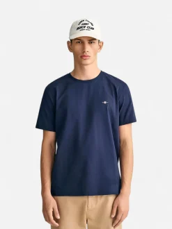 Gant t-paita, SOLID T-SHIRT Tummansininen