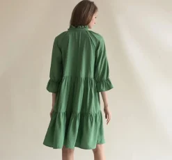 Gauhar mekko Ruffled Dress Meadow, vihreä