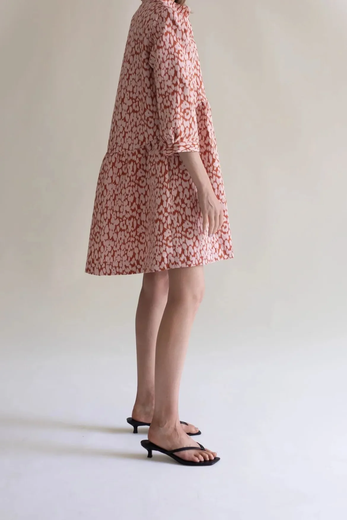 Gauhar mekko Shirt Dress Leonie, vaaleanpunainen kuosi