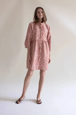 Gauhar mekko Shirt Dress Leonie, vaaleanpunainen kuosi