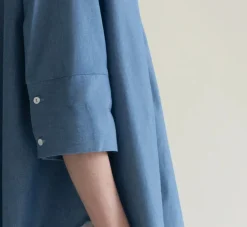 Gauhar naisten kauluspaita Maxlin Shirt Light Sapphire, sininen indigo