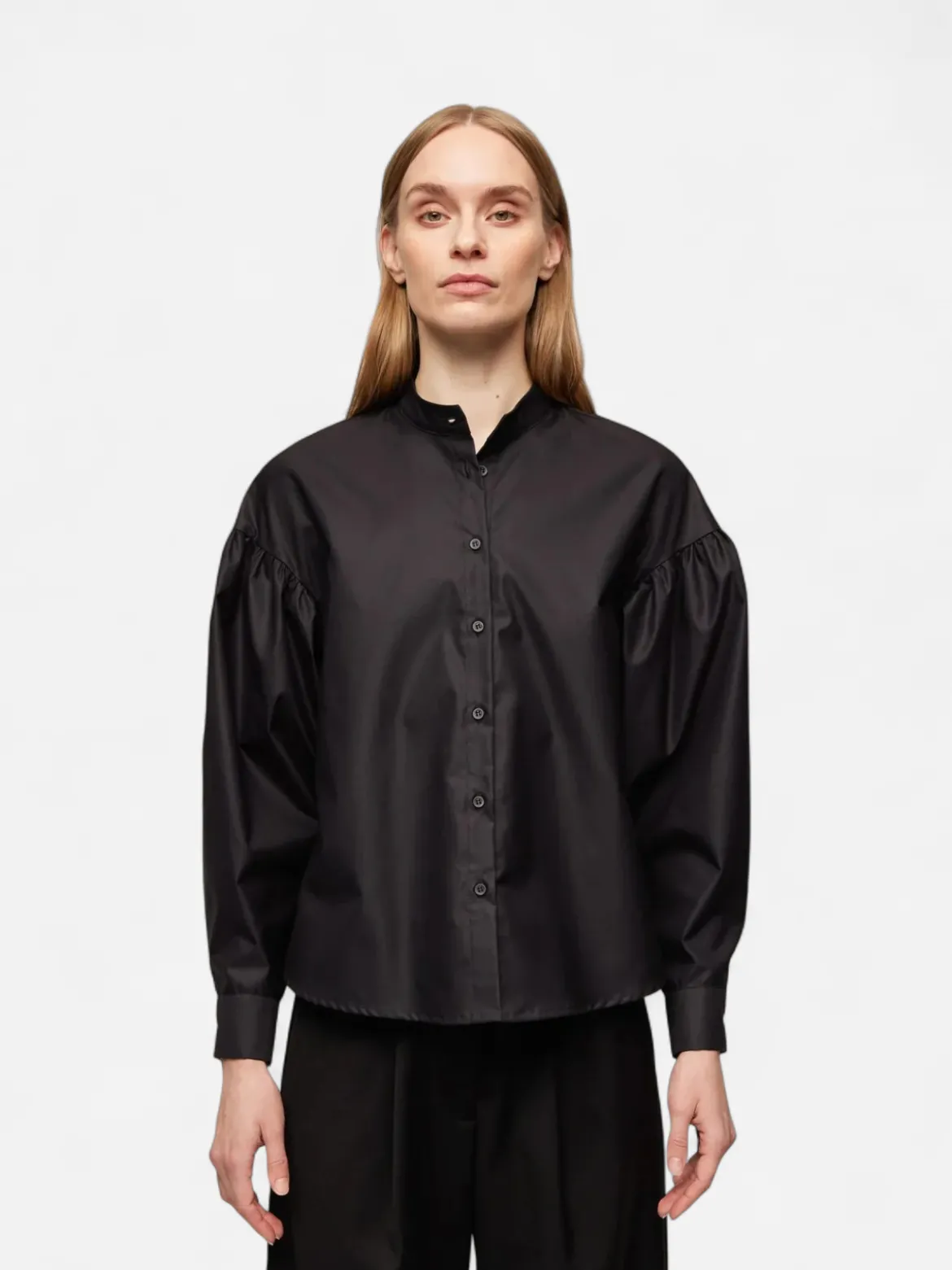 Gauhar naisten paitapusero, TONYA SHIRT BLACK Musta