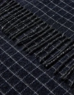 Gino Marcello huivi Checked Scarf, sininen ruutu