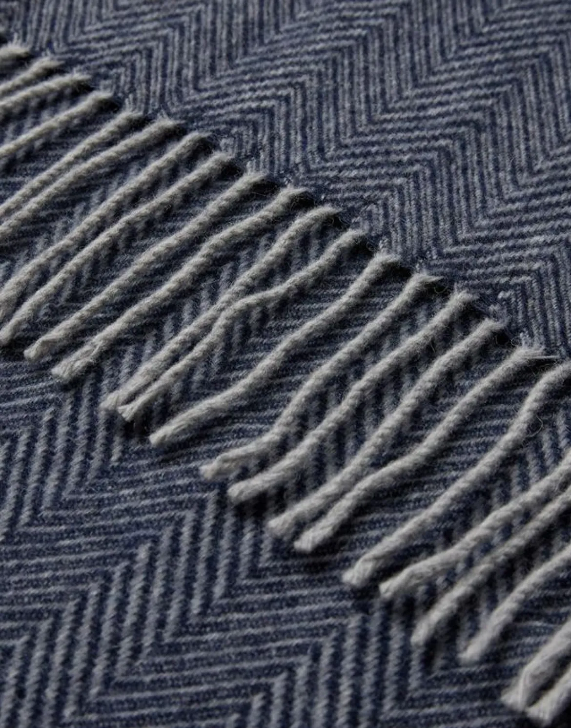 Gino Marcello huivi Heringbone Scarf, sininen kuosi
