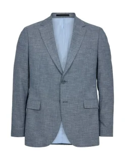Gino Marcello miesten bleiseri Linen Look Blazer, tummansininen
