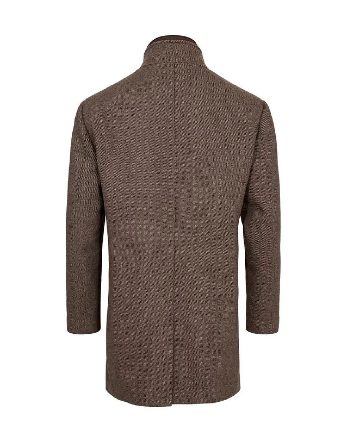 Gino marcello miesten villakangastakki, GINO MARCELLO WOOL COAT Kaakaonruskea
